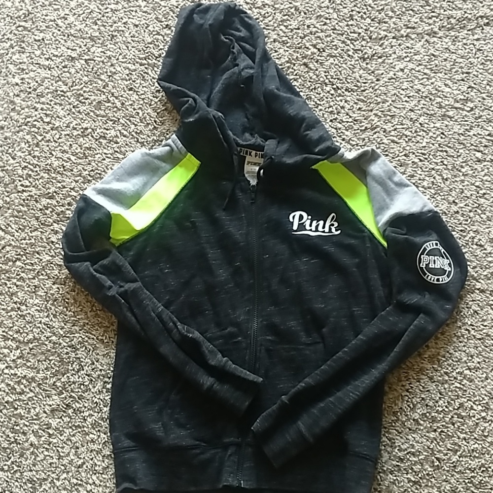 Pink full zip sweatshirt